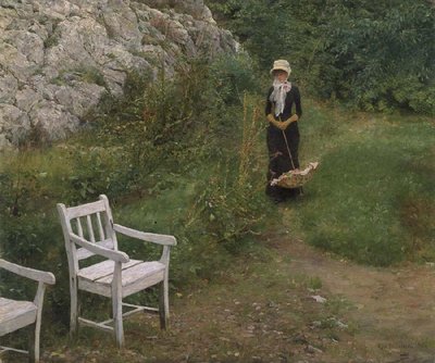 In Family Surroundings by Erik Theodor Werenskiold